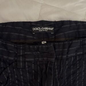 Dolce & Gabbana Dark Striped Trousers